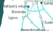 A vonalszakasz helye a térképen