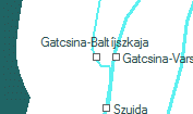 Gatcsina-Baltjszkaja szolglati hely helye a trkpen