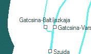 Gatcsina-Baltíjszkaja szolgálati hely helye a térképen