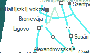 A vonalszakasz helye a térképen