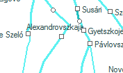 Alexandrovszkaja szolgálati hely helye a térképen