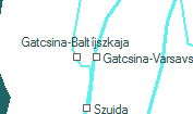 Gatcsina-Varsavszkaja szolgálati hely helye a térképen