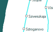 Sziverszkaja szolgálati hely helye a térképen