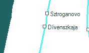Dívenszkaja szolgálati hely helye a térképen