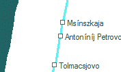 Antoníníj Petrovoj szolgálati hely helye a térképen