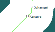 Karsava szolgálati hely helye a térképen