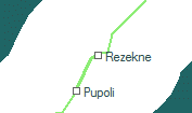 A vonalszakasz helye a térképen