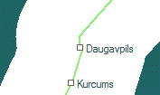 Daugavpils szolgálati hely helye a térképen