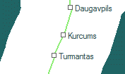 A vonalszakasz helye a térképen