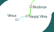 Naujoji Vilnia szolgálati hely helye a térképen