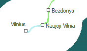 A vonalszakasz helye a térképen