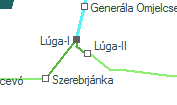 A vonalszakasz helye a térképen