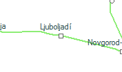 Ljuboljadí szolgálati hely helye a térképen