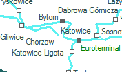 Chorzow szolgálati hely helye a térképen