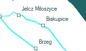 Biskupice szolgálati hely helye a térképen