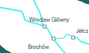 Wroclaw Glówny szolgálati hely helye a térképen