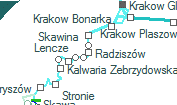 Radziszów szolgálati hely helye a térképen