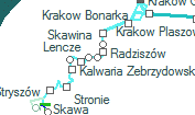 Wola Radziszówska szolgálati hely helye a térképen