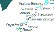 Przytkowice szolgálati hely helye a térképen