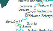 Kalwaria Zebrzydowska Lanckorona szolgálati hely helye a térképen