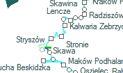 Stronie szolgálati hely helye a térképen