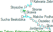 Sucha Beskidzka Zamek szolgálati hely helye a térképen