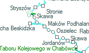 Maków Podhalanski szolgálati hely helye a térképen