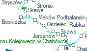 Kojszówka szolgálati hely helye a térképen