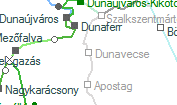 Dunavecse szolglati hely helye a trkpen