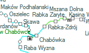 Rabka-Zdrój szolgálati hely helye a térképen