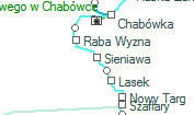 Sieniawa szolgálati hely helye a térképen