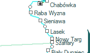 Pyzówka szolgálati hely helye a térképen