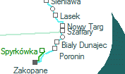 Szaflary Wies szolgálati hely helye a térképen