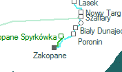 Zakopane Spyrkówka szolgálati hely helye a térképen