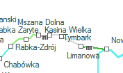 Tymbark szolgálati hely helye a térképen