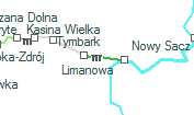 Dunajec szolgálati hely helye a térképen
