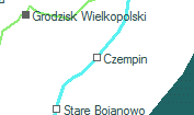 Czempin szolgálati hely helye a térképen