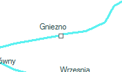 Gniezno szolgálati hely helye a térképen