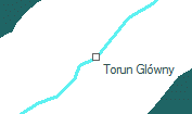 Torun Glówny szolgálati hely helye a térképen