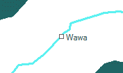 Wawa szolgálati hely helye a térképen