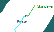 A vonalszakasz helye a térképen