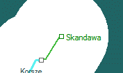 Skandawa szolgálati hely helye a térképen