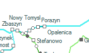 Opalenica szolgálati hely helye a térképen