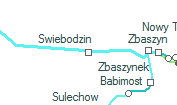 Swiebodzin szolgálati hely helye a térképen
