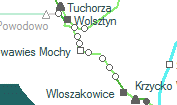 Perkowo szolgálati hely helye a térképen