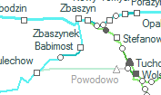 Babimost szolgálati hely helye a térképen