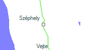 A vonalszakasz helye a térképen