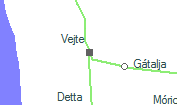A vonalszakasz helye a térképen