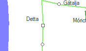 Detta szolgálati hely helye a térképen