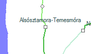 Alsósztamora-Temesmóra szolgálati hely helye a térképen